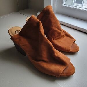 Golo, Landon, Sandal Wedge, Tan Suede, Size 9